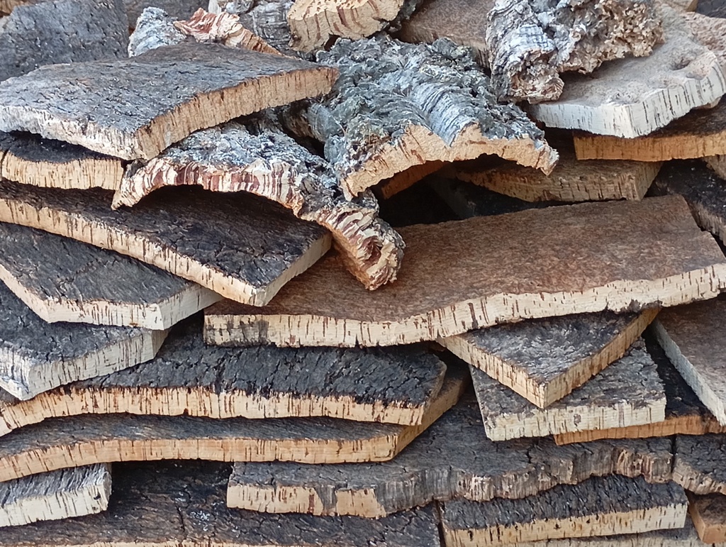 Lámina de corcho cocido